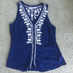 Embroidered Tank Top